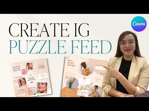 How to make an Instagram Puzzle Feed with Canva | Step by Step Tutorial for Beginners