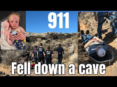 Vacation with Triplets gone horribly....had to call 911 after falling into cave.