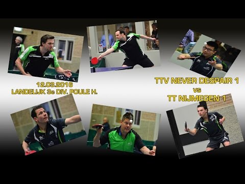 TMC: TTV Never Despair  1 vs TT Nijmegen 1 - 12.03.2016