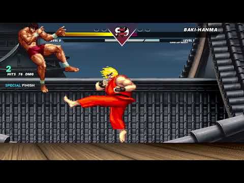 SHIN KEN VS BAKI HANMA | INSANELY EPIC M.U.G.E.N BATTLE