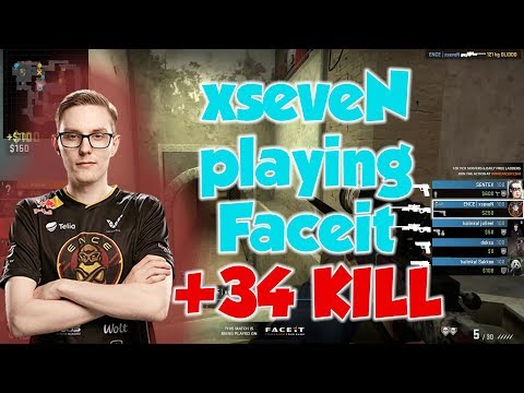 CS:GO - ENCE xseveN playing with 34 frags on Faceit * Mirage