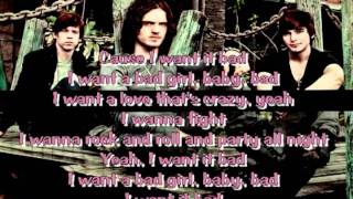 The Cab - Bad (Lyrics Video)