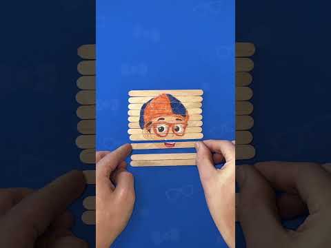 Who is that? Blippi PUZZLE CHALLENGE 🧩! Kids Crafts! #shorts #diy