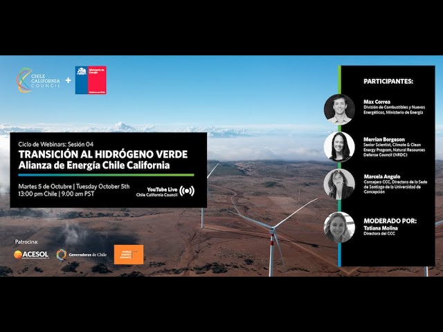 Webinar Alianza de Energía Chile California: Sesión 04