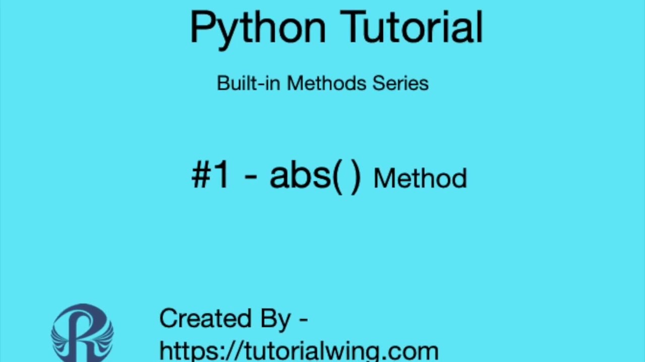 Python abs() Method With Examples