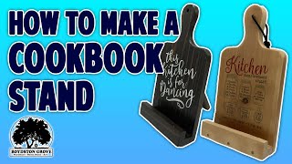 How to Make a Cookbook Stand // Easy DIY Woodworking Project