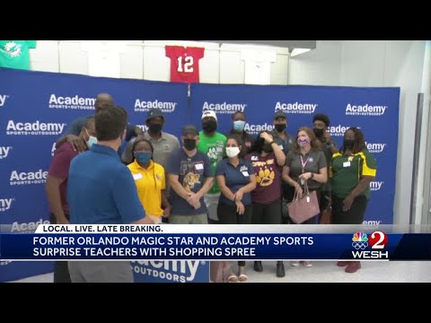 Former Orlando Magic star and Academy Sports surprise teachers with shopping spree