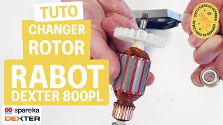 Comment changer le rotor d'un rabot Dexter - tuto Spareka