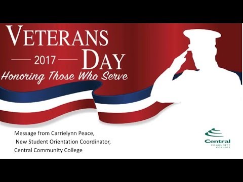 2017 Veteran's Day Message