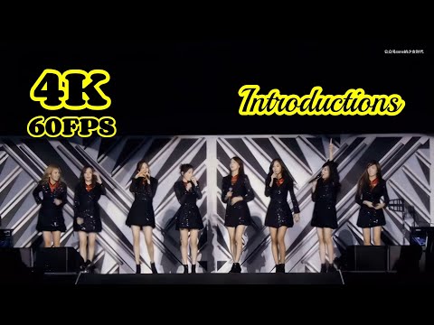 [4K60FPS] Girls' Generation - Introductions @ 120222 SMTown Live in Tokyo Special Edition