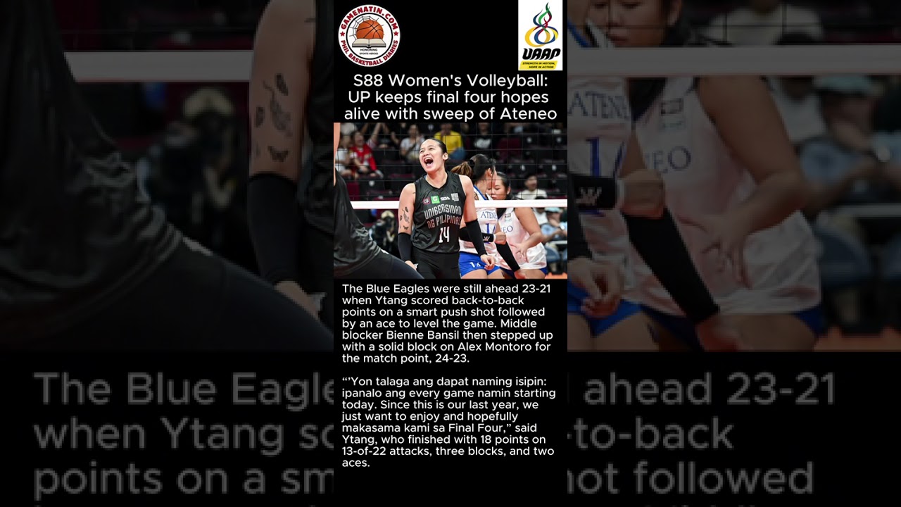 UAAP Women's Volleyball: UP scores easy straight-set win over Ateneo