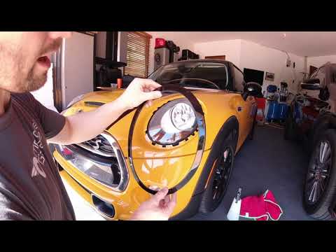 IG135 2015 Mini Cooper S F56 Black Headlights and Grille surround
