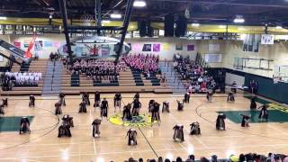 Synergy 2017 state routine at West Linn. Seriously so proud! Just learned this part this week!