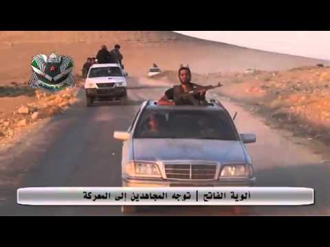 توجه مقاتلي ألوية الفاتح للمشاركة في المعارك في ريف حماة الشرقي