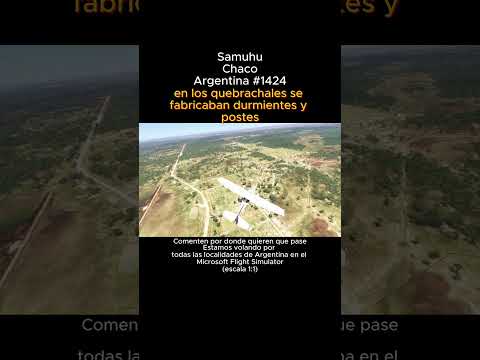 Samuhu, Chaco desde el Microsoft Flight Simulator #samuhu #chaco #msfs #argentina