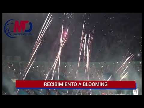 "Recibimiento Club Blooming vs Independiente" Barra: Los Chiflados &bull; Club: Blooming