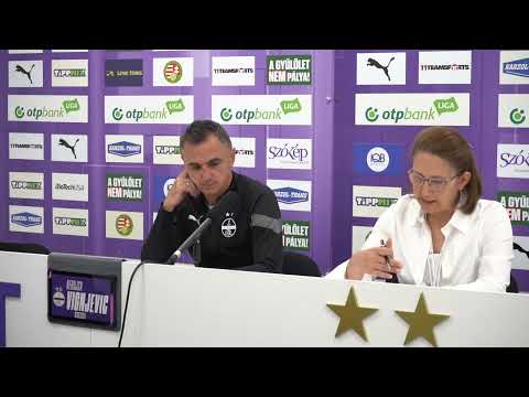 Sajtótájékoztató - Újpest FC - DVTK - OTP Bank Liga, 9. forduló