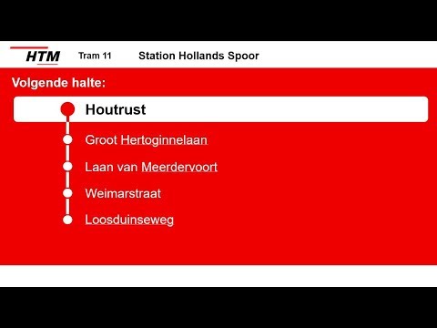Speciaal! [HTM Tram Den Haag] Omroepen Lijn 11 Scheveningen - Station Hollands Spoor [Kinderstem]