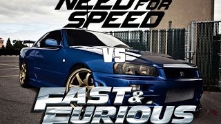 Need For Speed vs Fast &amp; Furious (Pitbull - Blanco ft. Pharrell)