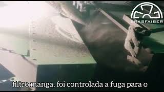 Exaustão com captor para Filtro de manga
