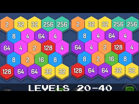 Merge Block 2048 Hexa Puzzle Gameplay Android Number puzzle Walkthrough (Max Levels) #anirok