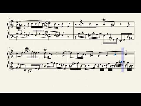 Hinrich Johnsen - Harpsichord Sonata No. 5 in A Minor, 2nd Movement
