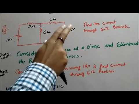 Superposition Theorem - Electrical Technology [Hindi] Video