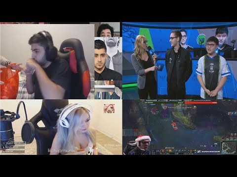 LoL|MOE THROWS UP,TRICK2G MADNESS,TOBIAS FATE RAGE,UZI ON BJERGSEN-TWITCH HIGHLIGHTS