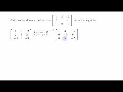 Escalonar matriz - Exemplo 1