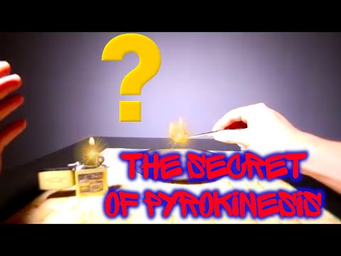 The secret technique of pyrokinesis demonstrated by Ernst Veter