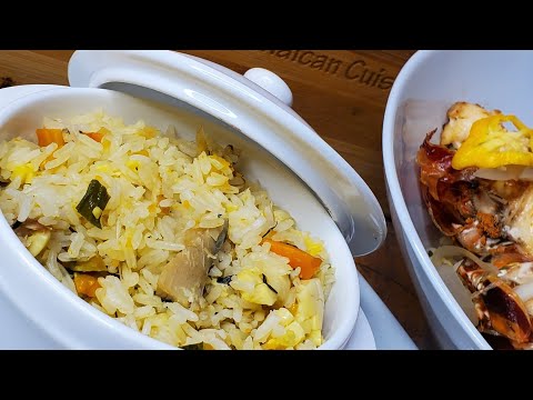 JAMAICAN ACKEE AND SALTFISH SEASONED RICE || WHITNEY'S KITCHEN JAMAICA || JAMAICAN RECIPES || EASY