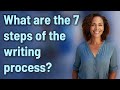 What are the 7 steps of the writing process?
