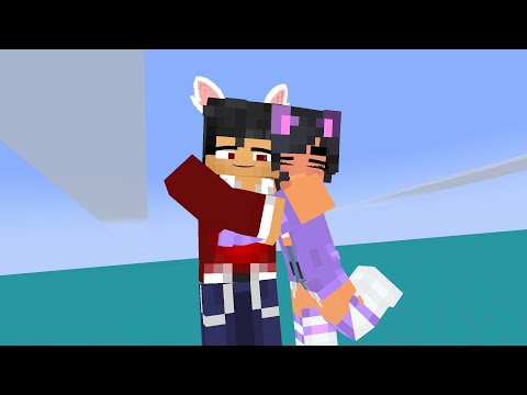 @HELLO KITTY MEME AAPHMAU CAT AND AARON RED COUPLE #MINECRAFT ANIMATION