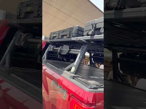 Ford F250 Overland Truck Bed Cover & Rack with Awning + Accessories