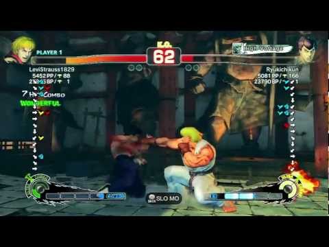 SSF4 AE 2012 - LeviStrauss1829 (Ken) vs Ryukichikun (Fei Long)