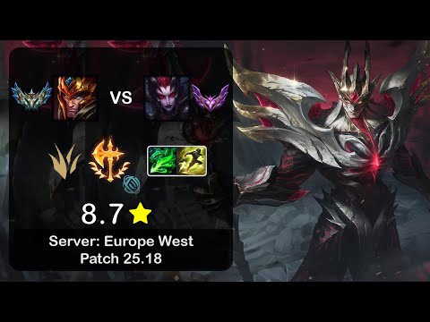 Jarvan IV Jungle vs Elise - EUW Challenger - Patch 25.18