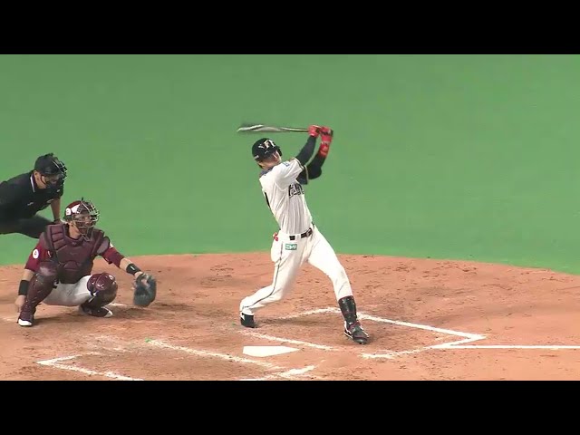 【7回裏】ファイターズ・岡 フェンス直撃打でプロ入り初打点!! 2015/3/28 F-E