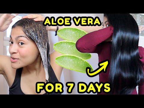 I used ALOE VERA in my hair for 7 DAYS & THIS...