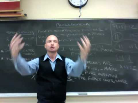 Prolegomena Part I Lecture