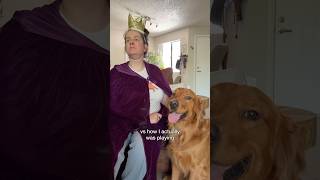 How I played with my dog as a kid 😆  #goldenretriever #doghumor #girlhood #funnydogs