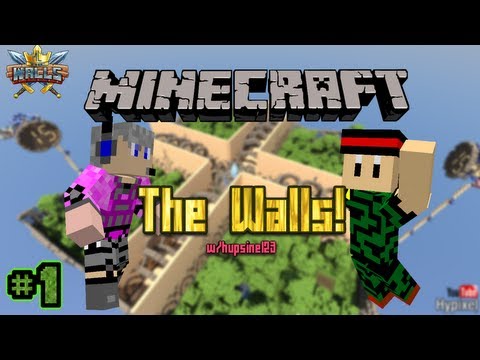 Minecraft - The Walls 2 - PvP Survival - WE WILL REPORT YOU! Round 1