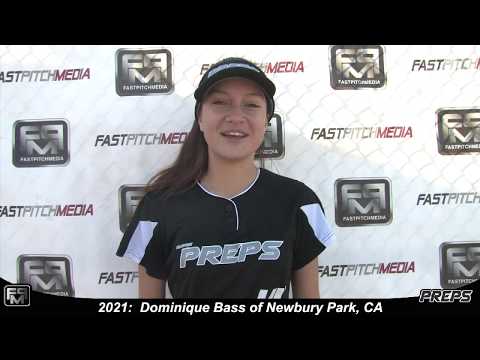 2021 Dominique Bass Committed Midway University SS & Outfield Softball Skills Video - Easton Preps