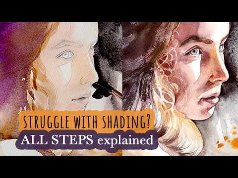 Mastering Light & Shadow in Watercolor Portraits