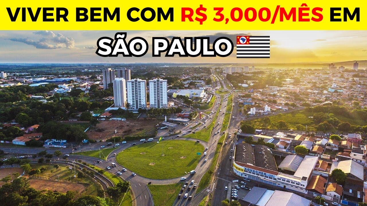 TOP 10 Cidades do INTERIOR DE SP para Viver com R$ 3.000/mês