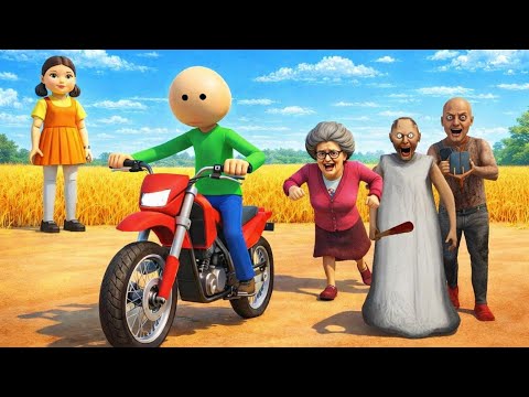 SQUID GAME ❌ GRANNY & GRANDPA vs BALDI 😱 | Who Crosses the Line and Who Dies? | 3D Animation