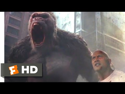 Rampage (2018) - Three-Way Monster Brawl Scene (8/10) | Movieclips