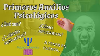 Primeros auxilios psicologicos