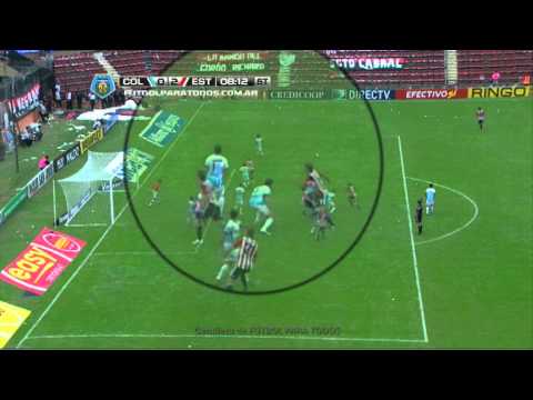 Gol de Carrillo (de penal). Colón 0 Estudiantes 2. Fecha 17. Torneo Final 2014. Fútbol Para Todos