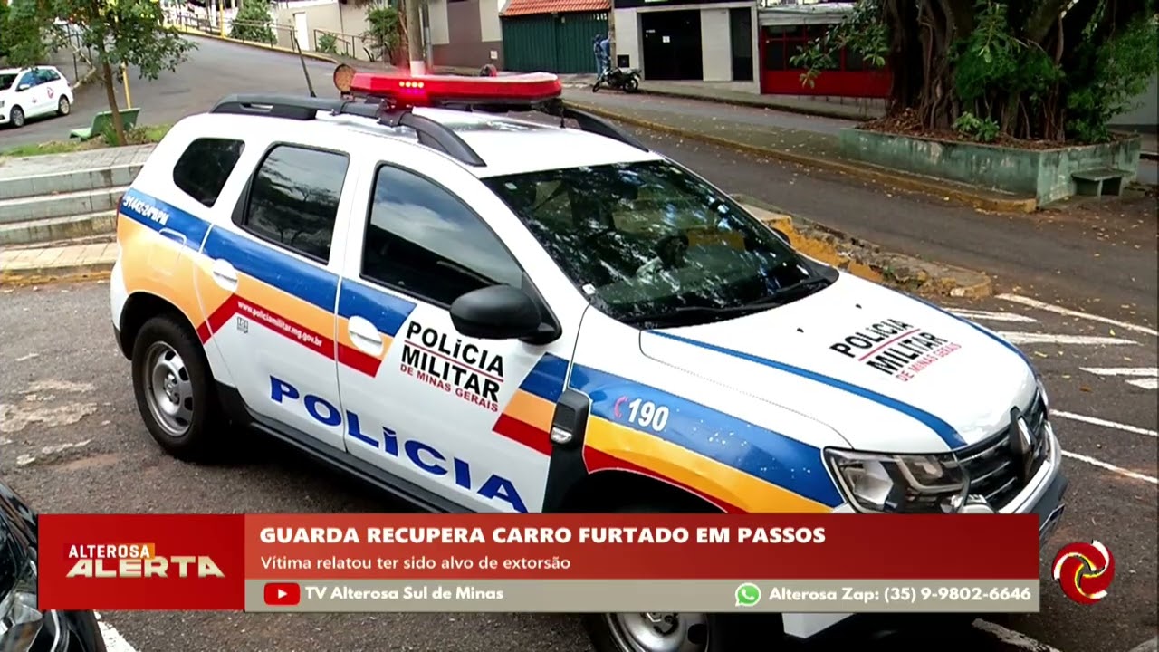 GCM recupera carro furtado em Passos