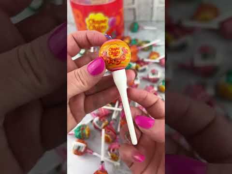 Chupa Chups Lollipop Candy Lip Balm Satisfying Video ASMR! #shorts #asmr